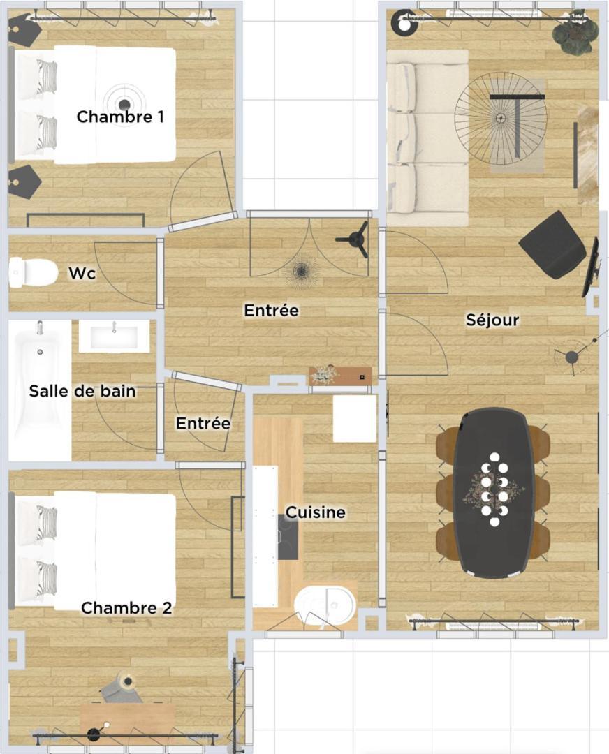 Apartment Charming Through-apartment Renovated And Equipped! *